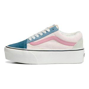 NWT Vans OLD SKOOL Stackform Pig Suede Sherpa Sneakers - Unisex - VN0A7Q5MMUL